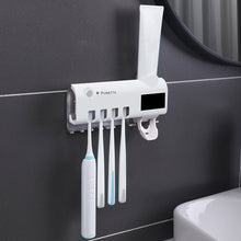 Load image into Gallery viewer, Solar Powered UV sanitizing ToothBrush Holder
