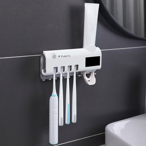 Solar Powered UV sanitizing ToothBrush Holder