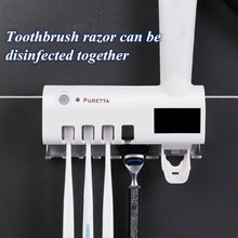 Load image into Gallery viewer, Solar Powered UV sanitizing ToothBrush Holder
