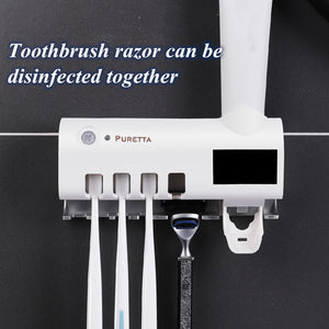 Solar Powered UV sanitizing ToothBrush Holder