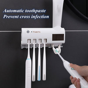 Solar Powered UV sanitizing ToothBrush Holder